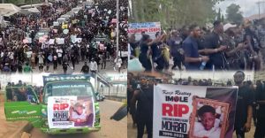 [ VIDEO] Hundreds of Youths in Delta State Demand Justice for Late Singer Mohbad